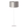 Duolla - Gulvlampe CANNES 1xE27/15W/230V diameter 45 cm sølvfarvet/hvid