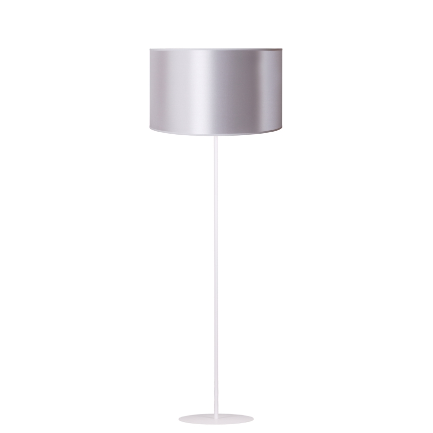 Duolla - Gulvlampe CANNES 1xE27/15W/230V diameter 45 cm sølvfarvet/kobber/hvid