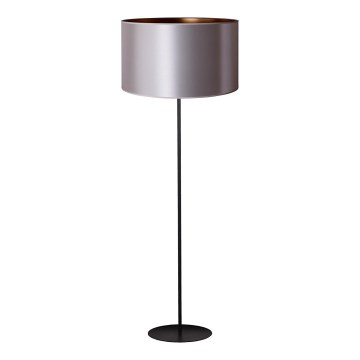 Duolla - Gulvlampe CANNES 1xE27/15W/230V diameter 45 cm sølvfarvet/kobber/sort