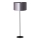 Duolla - Gulvlampe CANNES 1xE27/15W/230V diameter 45 cm sølvfarvet/sort