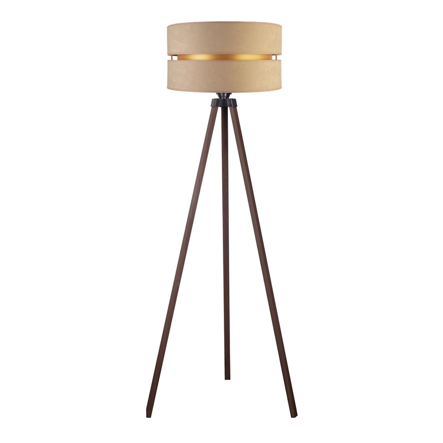 Duolla - Gulvlampe DUO 1xE27/60W/230V diameter 44 cm beige/brun