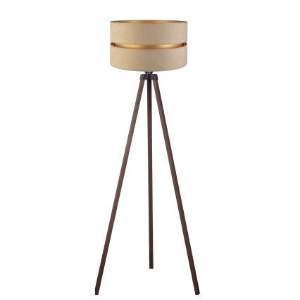 Duolla - Gulvlampe DUO 1xE27/60W/230V diameter 44 cm beige/brun