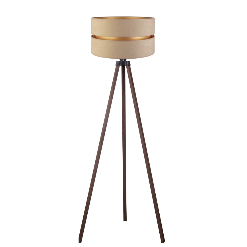 Duolla - Gulvlampe DUO 1xE27/60W/230V diameter 44 cm beige/brun