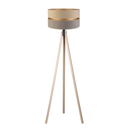 Duolla - Gulvlampe DUO 1xE27/60W/230V diameter 44 cm beige/grå/beige