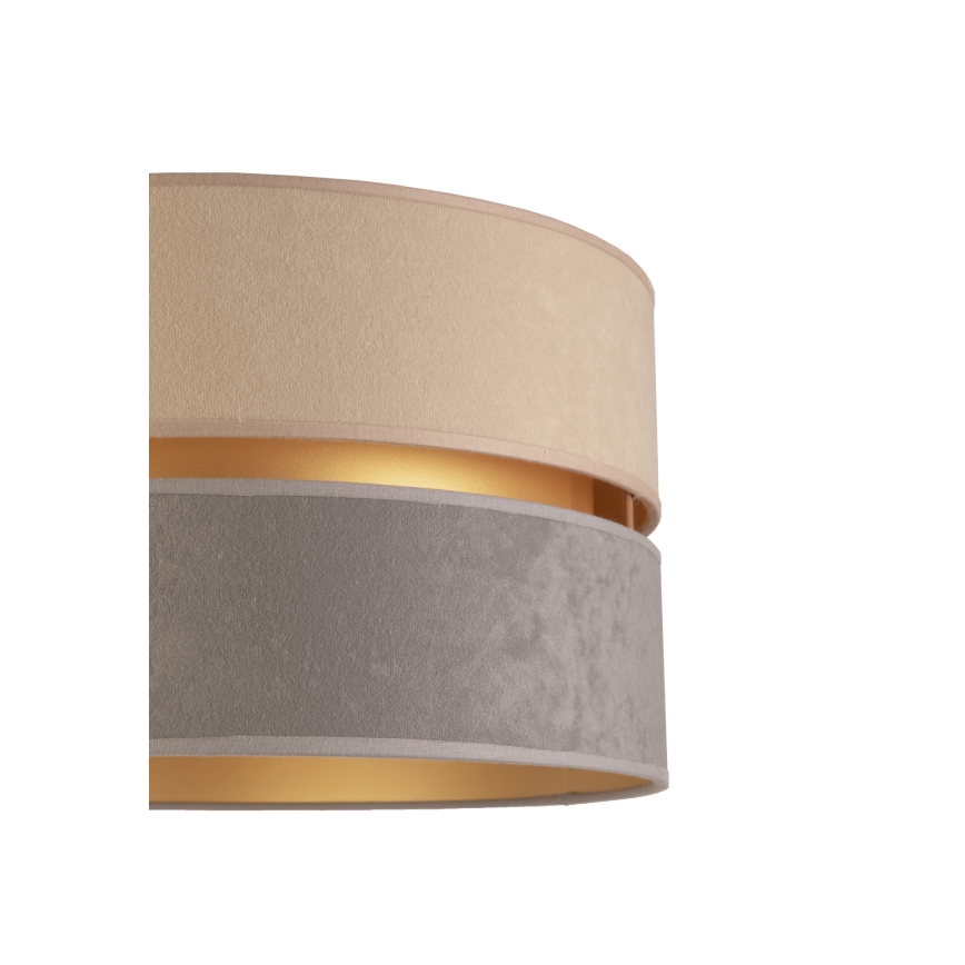 Duolla - Gulvlampe DUO 1xE27/60W/230V diameter 44 cm beige/grå/hvid