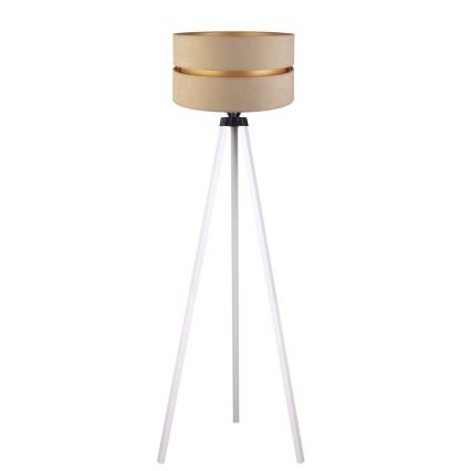 Duolla - Gulvlampe DUO 1xE27/60W/230V diameter 44 cm beige/hvid