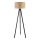 Duolla - Gulvlampe DUO 1xE27/60W/230V diameter 44 cm beige/wenge