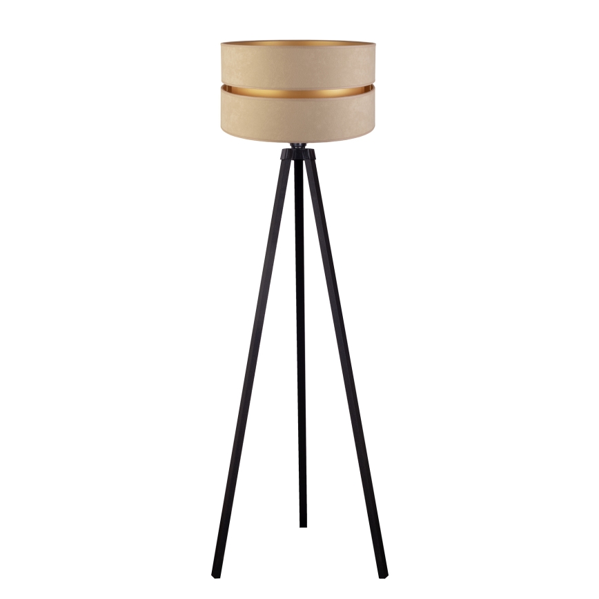 Duolla - Gulvlampe DUO 1xE27/60W/230V diameter 44 cm beige/wenge