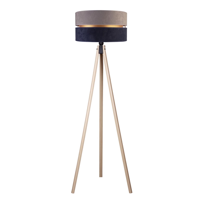 Duolla - Gulvlampe DUO 1xE27/60W/230V diameter 44 cm grå/blå/beige