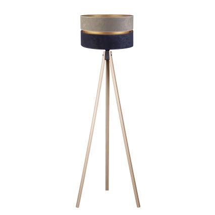 Duolla - Gulvlampe DUO 1xE27/60W/230V diameter 44 cm grå/blå/beige