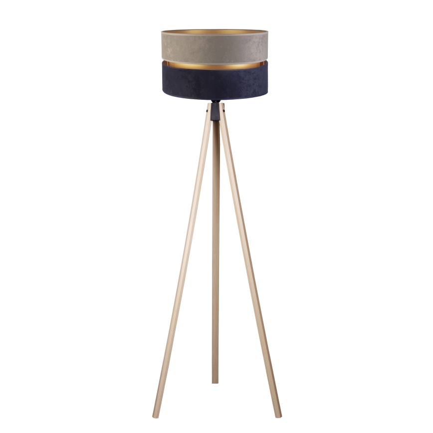 Duolla - Gulvlampe DUO 1xE27/60W/230V diameter 44 cm grå/blå/beige