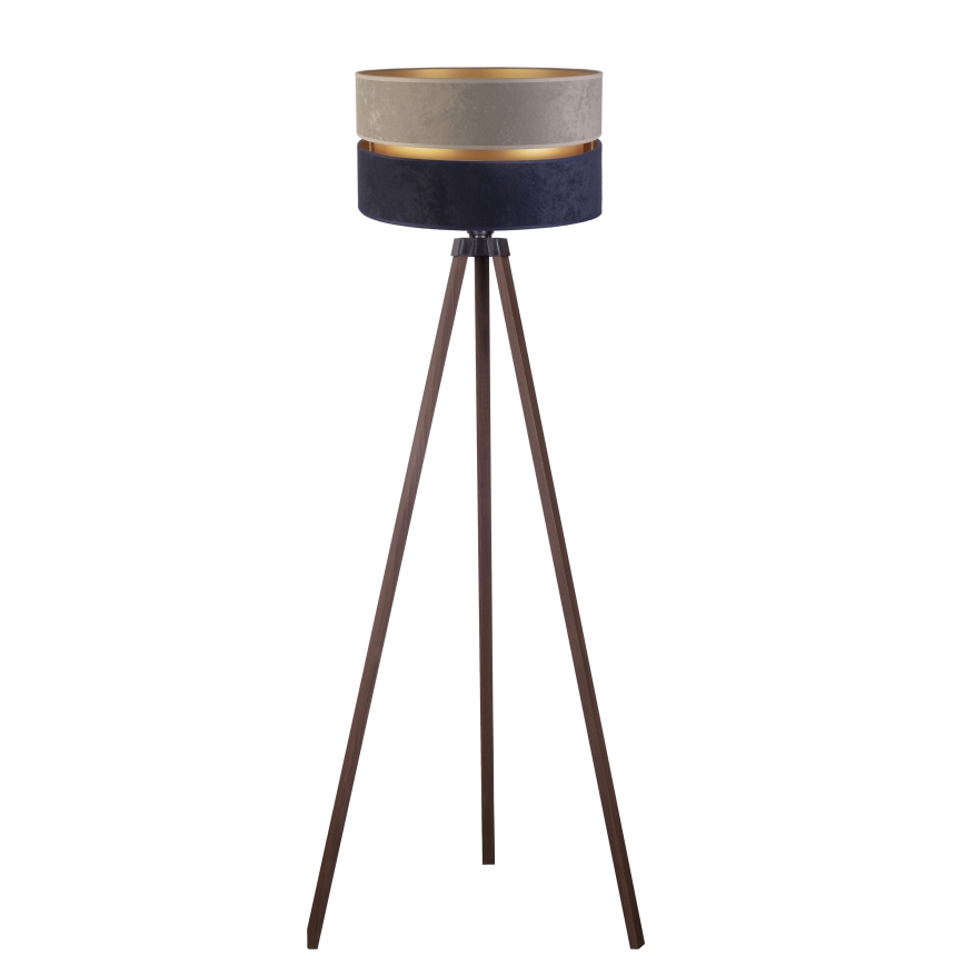 Duolla - Gulvlampe DUO 1xE27/60W/230V diameter 44 cm grå/blå/brun