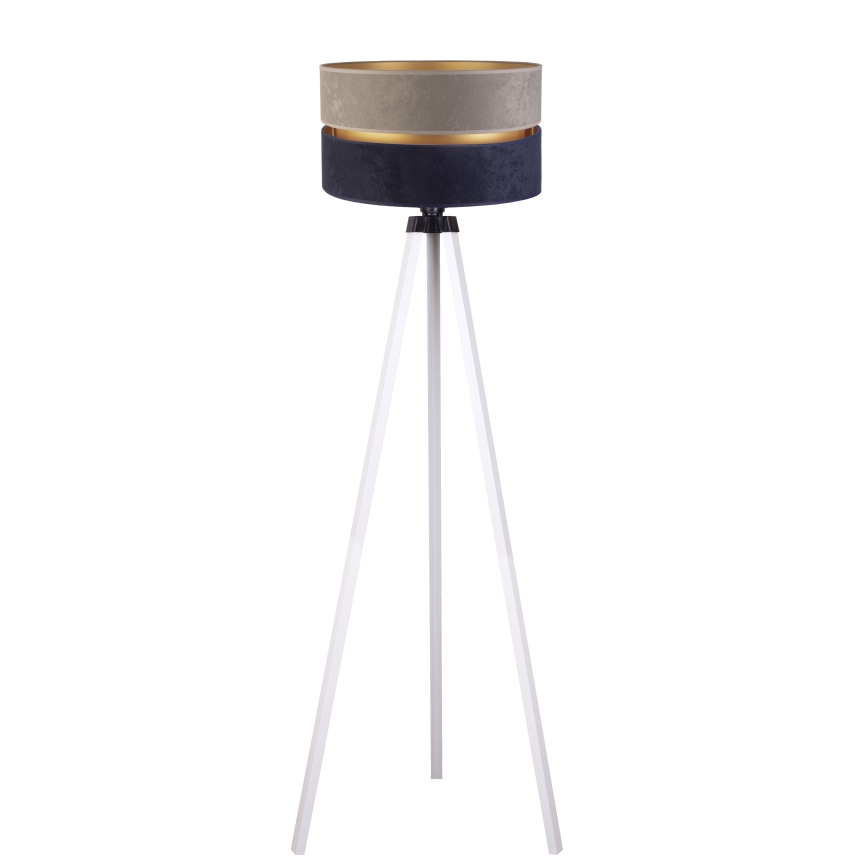 Duolla - Gulvlampe DUO 1xE27/60W/230V diameter 44 cm grå/blå/hvid