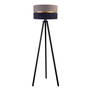 Duolla - Gulvlampe DUO 1xE27/60W/230V diameter 44 cm grå/blå/wenge