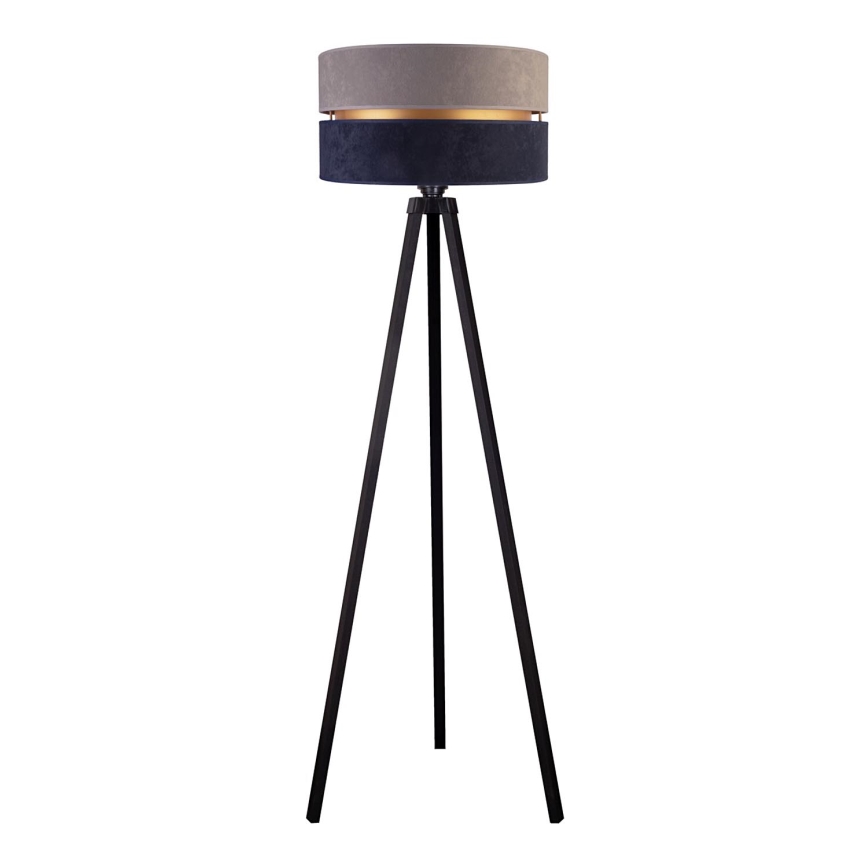 Duolla - Gulvlampe DUO 1xE27/60W/230V diameter 44 cm grå/blå/wenge