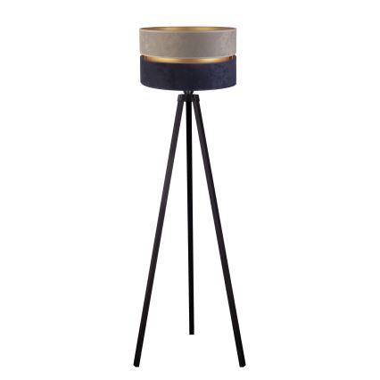 Duolla - Gulvlampe DUO 1xE27/60W/230V diameter 44 cm grå/blå/wenge