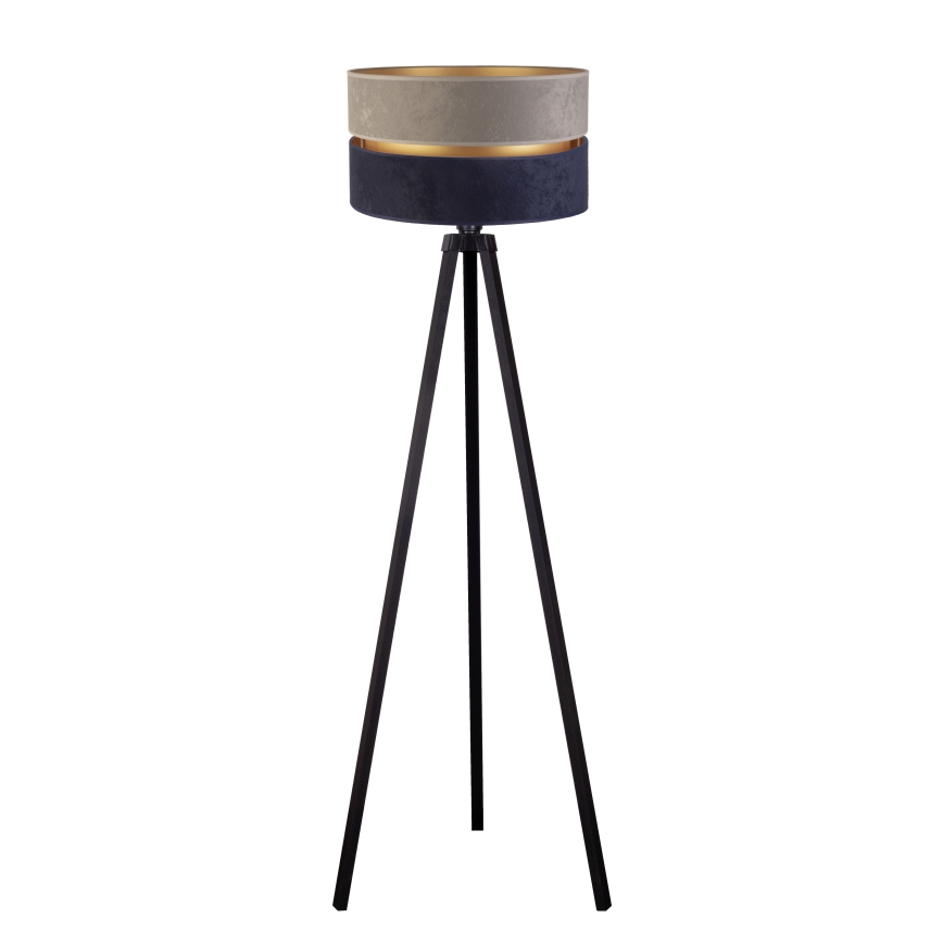 Duolla - Gulvlampe DUO 1xE27/60W/230V diameter 44 cm grå/blå/wenge