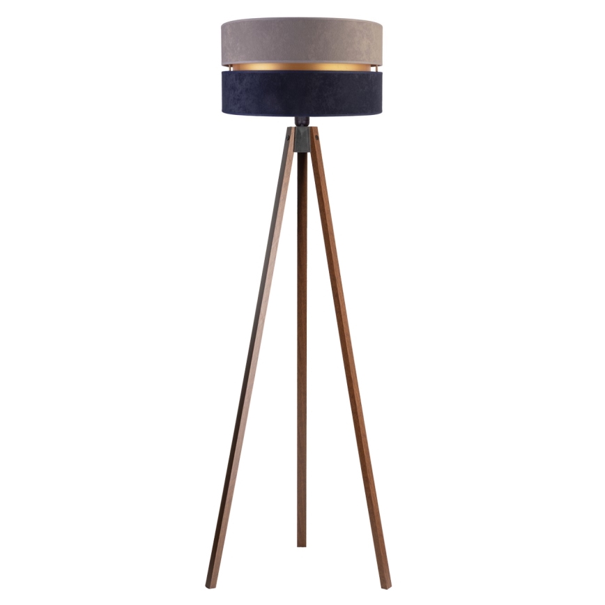 Duolla - Gulvlampe DUO 1xE27/60W/230V diameter 44 cm grå/blå/wenge
