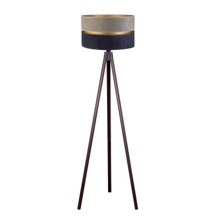Duolla - Gulvlampe DUO 1xE27/60W/230V diameter 44 cm grå/blå/wenge