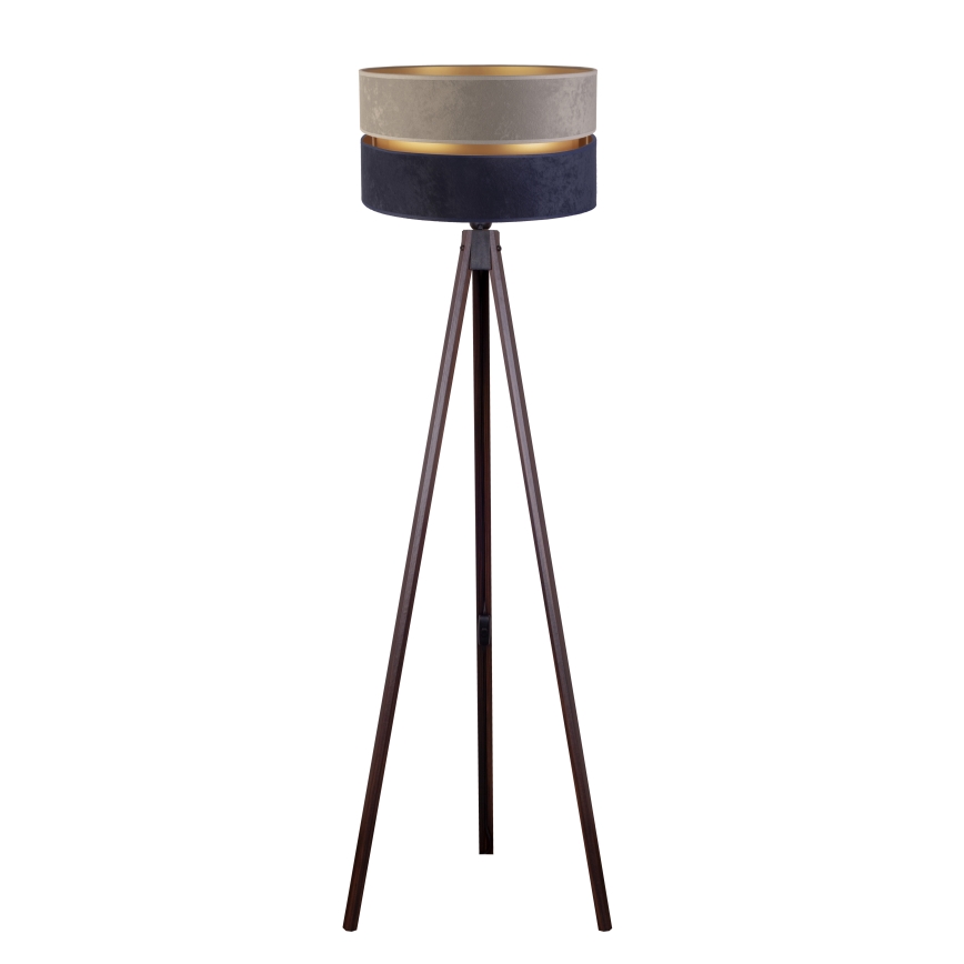 Duolla - Gulvlampe DUO 1xE27/60W/230V diameter 44 cm grå/blå/wenge