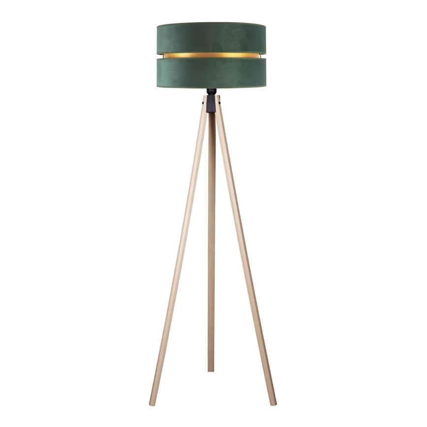 Duolla - Gulvlampe DUO 1xE27/60W/230V diameter 44 cm grøn/beige
