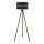 Duolla - Gulvlampe DUO 1xE27/60W/230V diameter 44 cm sort/brun