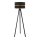 Duolla - Gulvlampe DUO 1xE27/60W/230V diameter 44 cm sort/wenge
