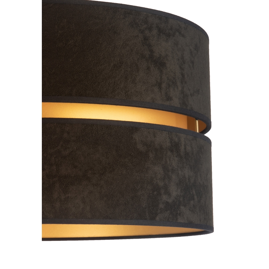 Duolla - Gulvlampe DUO 1xE27/60W/230V diameter 44 cm sort/wenge