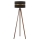 Duolla - Gulvlampe DUO 1xE27/60W/230V diameter 44 cm sort/wenge