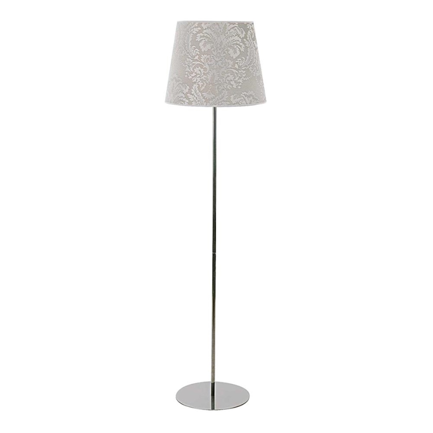Duolla - Gulvlampe SOPRANO 1xE27/40W/230V diameter 38 cm sølvfarvet