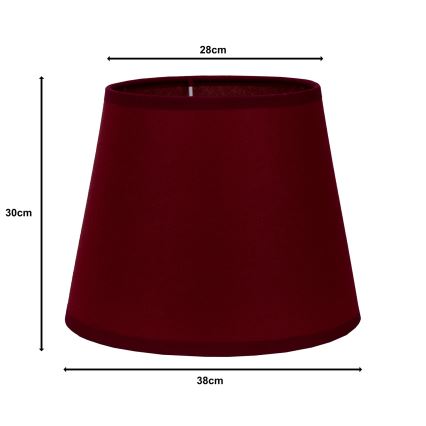Duolla - Lampeskærm CLASSIC L E27 diameter 38 cm bordeauxfarvet