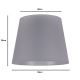 Duolla - Lampeskærm CLASSIC L E27 diameter 38 cm grå