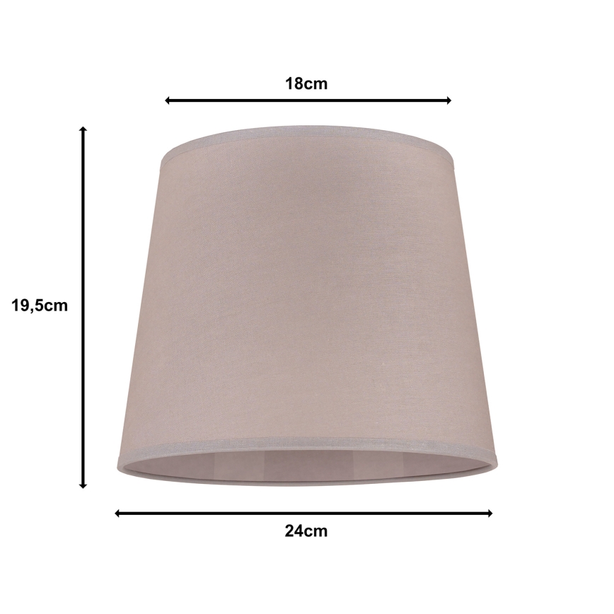 Duolla - Lampeskærm CLASSIC M E27 diameter 24 cm beige