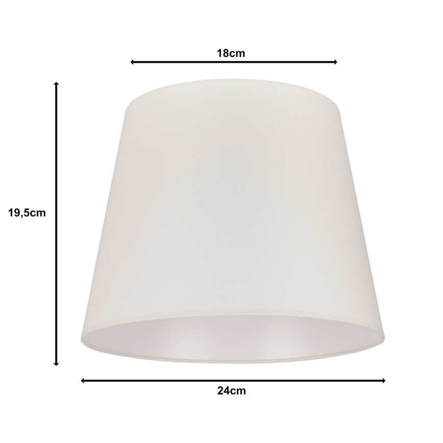 Duolla - Lampeskærm CLASSIC M E27 diameter 24 cm cremefarvet