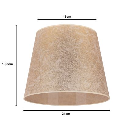 Duolla - Lampeskærm CLASSIC M E27 diameter 24 cm guldfarvet