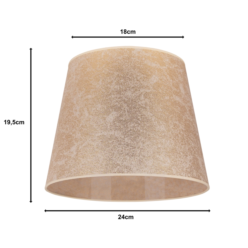 Duolla - Lampeskærm CLASSIC M E27 diameter 24 cm guldfarvet