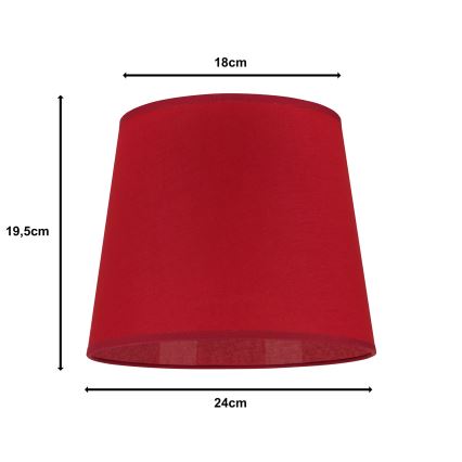 Duolla - Lampeskærm CLASSIC M E27 diameter 24 cm rød