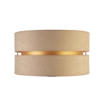 Duolla - Lampeskærm DUO E27 diameter 40 cm beige/guldfarvet