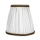 Duolla - Lampeskærm E27 diam. 15 cm hvid/brun