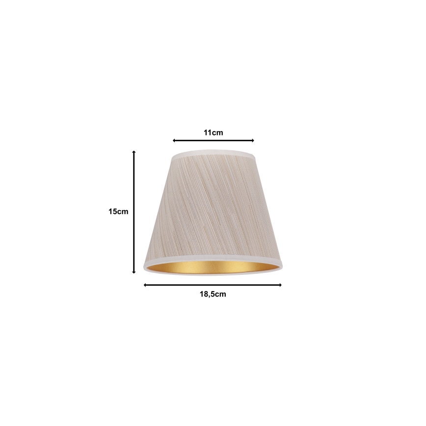 Duolla - Lampeskærm SOFIA XS E14 diameter 18,5 cm beige