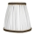 Duolla - Lampeskærm til bord- og gulvlampe E27 diameter 15 cm hvid/brun