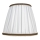 Duolla - Lampeskærm til bord- og gulvlampe E27 diameter 18,5 cm hvid/brun