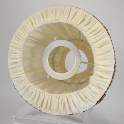 Duolla - Lampeskærm til bord- og gulvlampe E27 pr. 15 cm creme/brun