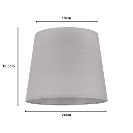Duolla - Lampeskærm til bordlampe CLASSIC M E27 diameter 24 cm beige