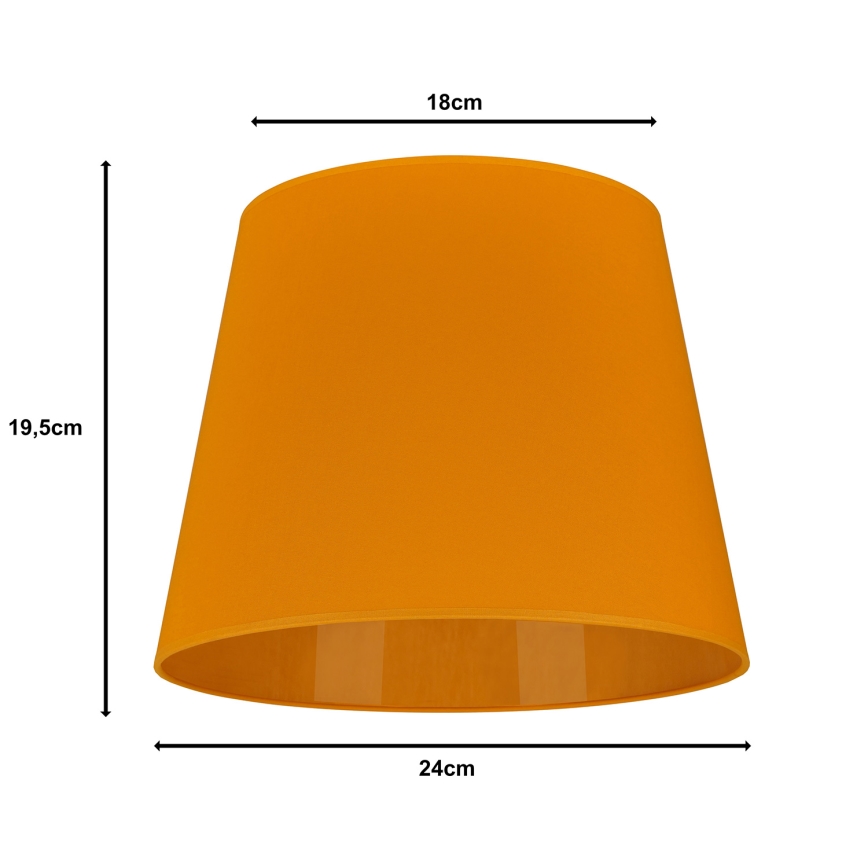 Duolla - Lampeskærm til bordlampe CLASSIC M E27 diameter 24 cm gul