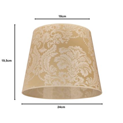 Duolla - Lampeskærm til bordlampe CLASSIC M E27 diameter 24 cm guldfarvet