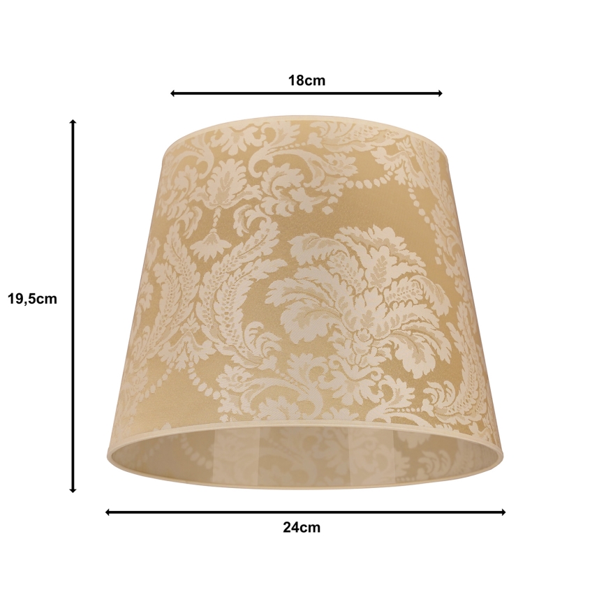 Duolla - Lampeskærm til bordlampe CLASSIC M E27 diameter 24 cm guldfarvet
