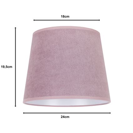 Duolla - Lampeskærm til bordlampe CLASSIC M E27 pr. 24 cm lyserød