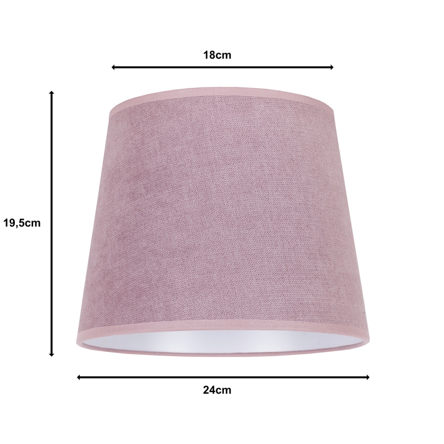 Duolla - Lampeskærm til bordlampe CLASSIC M E27 pr. 24 cm lyserød