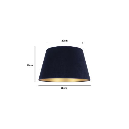 Duolla - Lampeskærm til bordlampe CONE M E27 diameter 28 cm blå